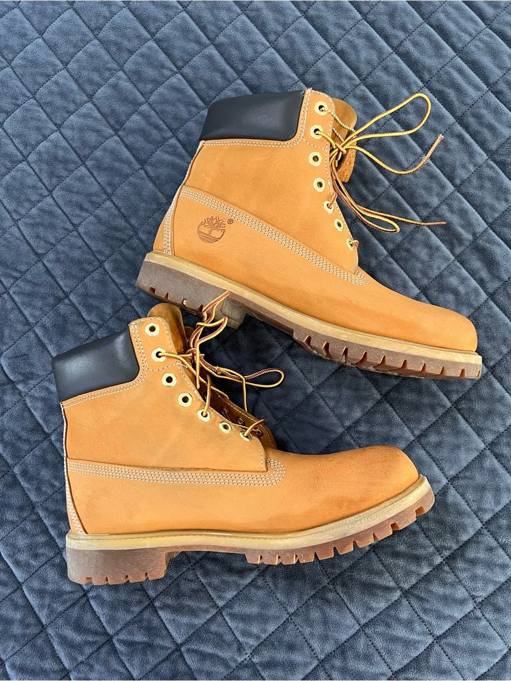 Timberland Boots Shoes Men’s Size 9.5 Wheat Nubuck High Top Lace Up